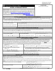 Document preview: VA Form 21-674B School Attendance Report