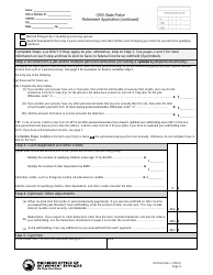 Form R0732H Retirement or Drop Application for State Police - Michigan, Page 4