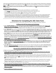Form 30C Notice of Claim for Compensation (Employee to Administrative Law Judge and to Employer) - Connecticut, Page 2