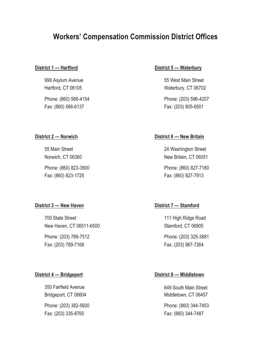 Form 30C Notice of Claim for Compensation (Employee to Administrative Law Judge and to Employer) - Connecticut, Page 4
