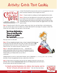 &quot;Gingerbread Kids Activity Sheet - Catch the Cookie&quot;