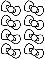 Hello Kitty's Bow Template Download Printable PDF | Templateroller