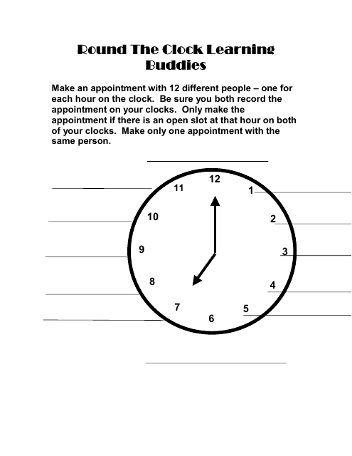 Round the Clock Time Worksheet