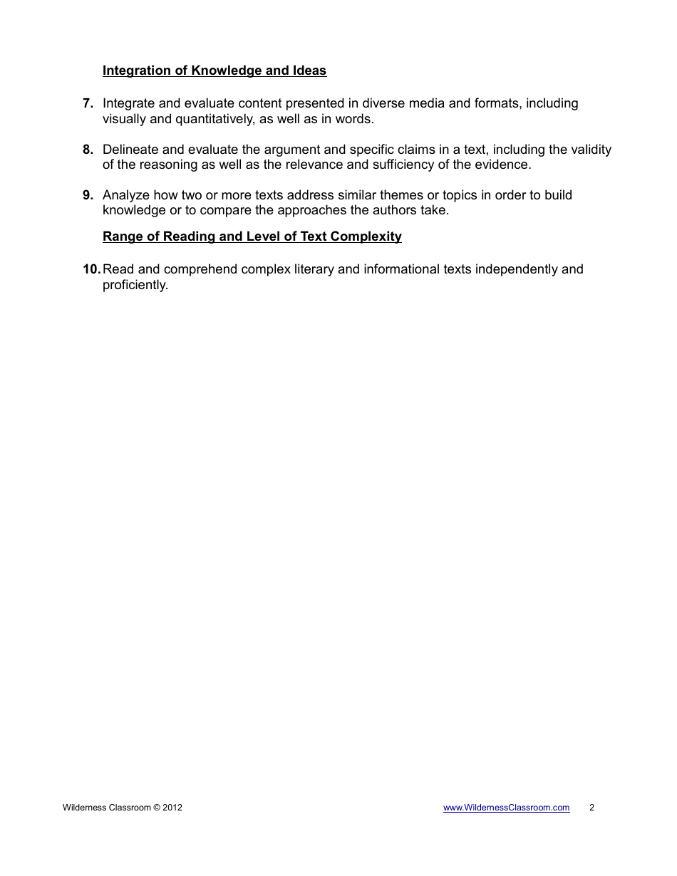 Travel Brochure Worksheet Template - Geography / Language Arts, Page 2