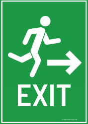 Document preview: Exit Door Sign Template