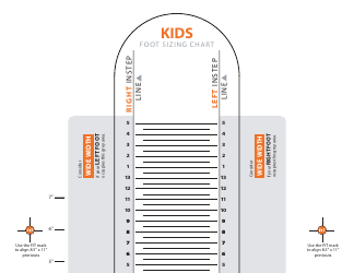 Document preview: Kids Foot Sizing Chart
