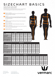 Cycling &amp; Athletics Size Chart - Vermarc, Page 3