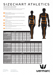 Cycling &amp; Athletics Size Chart - Vermarc, Page 4