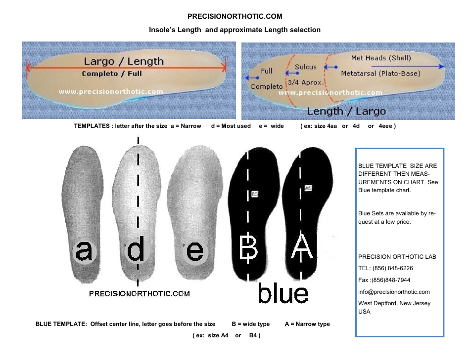 Shoe Size Conversion Chart - Precision Orthotic Download Printable PDF ...