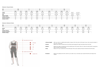 Clothing Size Charts - the North Face, Page 3