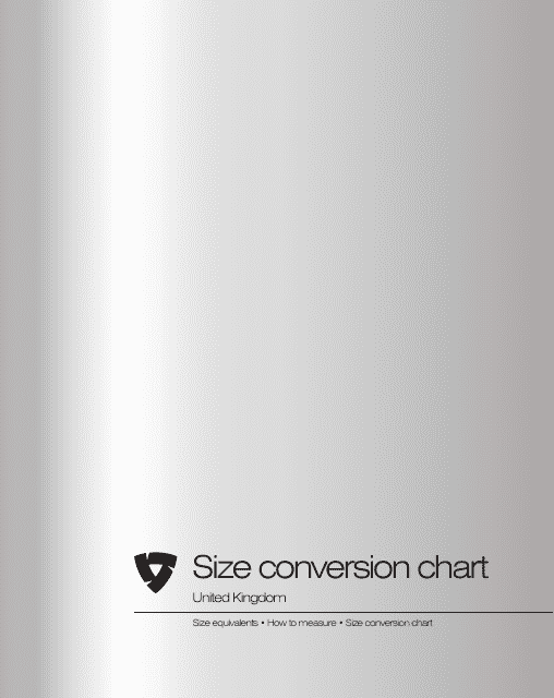 Size Conversion Chart - Fall / Winter - Rev'it! Download Pdf