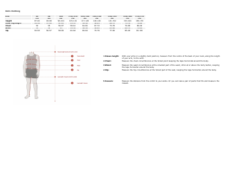 Clothing and Accessories Size Charts - Vaude, Page 7