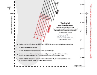 Foot Measurement Chart, Page 2