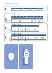 Fencing Equipment Sizing Charts - Uhlmann Fencing (English/German), Page 3