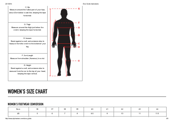 Alpine Footwear and Apparel Ski Size Chart, Page 4