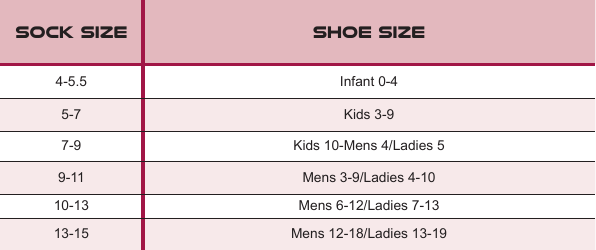 Document preview: Children's Sock and Shoe Size Chart