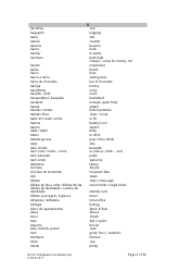 Gcse Portuguese Vocabulary List, Page 4