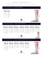 Document preview: Horse Riding Boots Sizing Charts