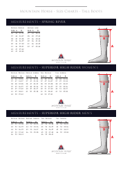 Horse Riding Boots Sizing Charts, Page 3