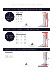 Horse Riding Boots Sizing Charts, Page 6