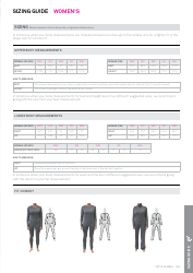 Document preview: Clothing and Accessories Sizing Guide
