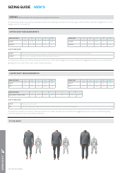 Clothing and Accessories Sizing Guide, Page 2