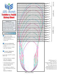Document preview: Toddler & Youth Foot Sizing Chart