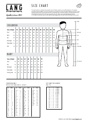 Women, Men and Children&#039;s Size Chart - Lang Yarns, Page 2