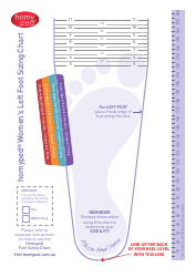 Women&#039;s Foot Sizing Chart - Homyped, Page 2