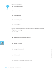 Units of Measure Worksheet - Carnegie Learning, Page 18