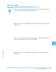 Units of Measure Worksheet - Carnegie Learning, Page 25