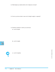 Units of Measure Worksheet - Carnegie Learning, Page 6
