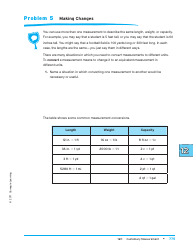 Units of Measure Worksheet - Carnegie Learning, Page 9