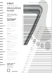 Document preview: Kids Shoe Size Measuring Chart (UK Size)