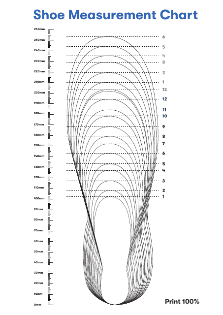 Shoe Measurement Chart