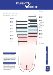 Document preview: School Shoe Sizing Chart
