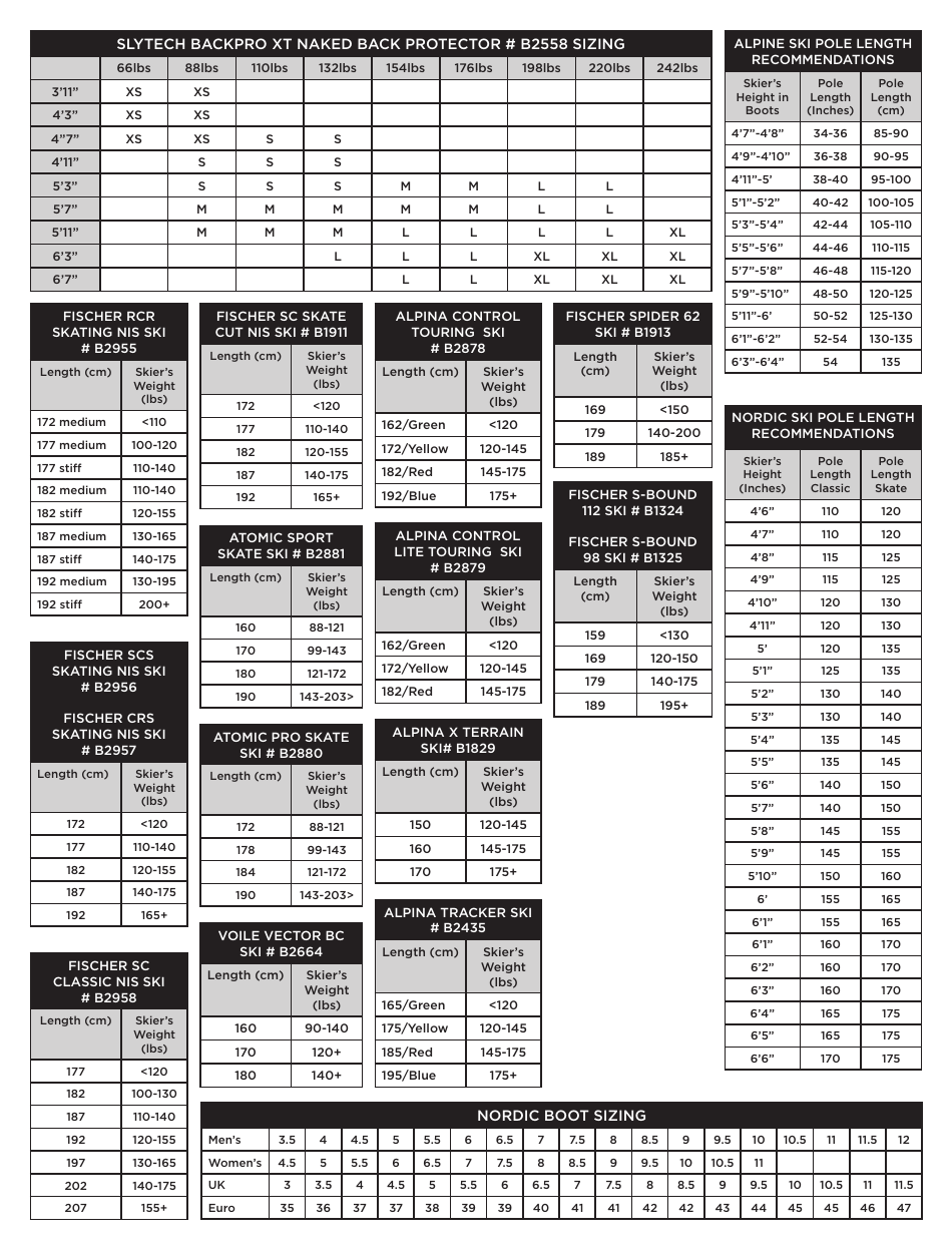 Race Suit Sizing Charts Spyder Download Printable PDF Templateroller