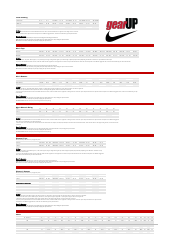 Document preview: Sportswear Size Charts - Gearup
