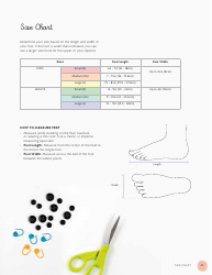 Document preview: Kids and Adults Foot Size Chart