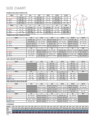 Document preview: Ballet Apparel Size Charts