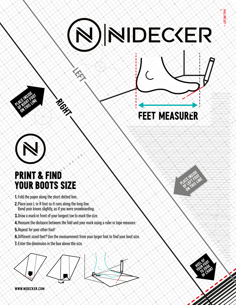 Feet Measurer Template, Page 1