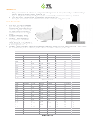 Document preview: Shoe Size Chart - Ppe Solutions