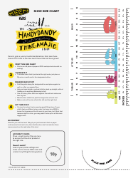 Document preview: Kids' Shoe Size Chart - Keen