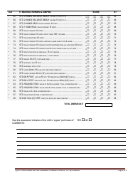 Gross Motor Function Measure (Gmfm) Score Sheet (Gmfm-88 and Gmfm-66 Scoring), Page 4