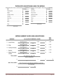 Gross Motor Function Measure (Gmfm) Score Sheet (Gmfm-88 and Gmfm-66 Scoring), Page 6