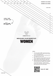 Document preview: Women's UK/Eu Foot Sizing Chart