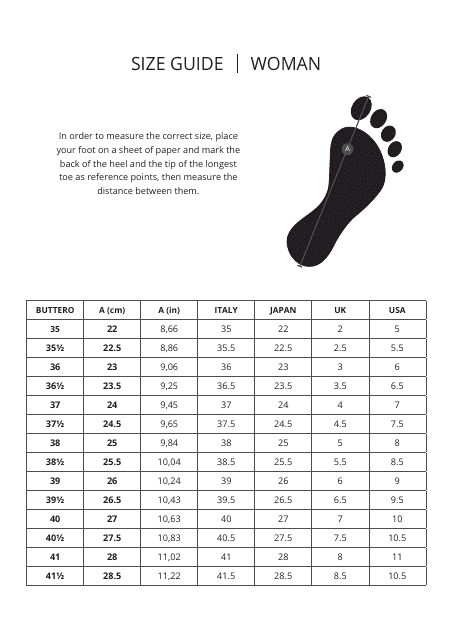 Foot Sizing Chart