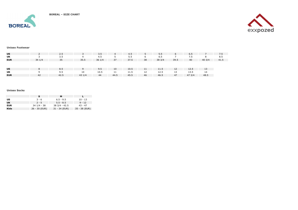 footwear-and-socks-size-chart-boreal-download-printable-pdf