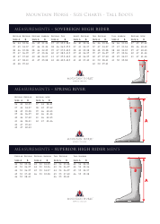 Tall Boots Size Charts - Mountain Horse, Page 4