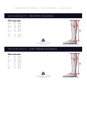 Tall Boots Size Charts - Mountain Horse, Page 6
